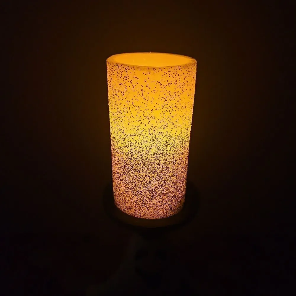 Halloween Ghost Figural Candle Pillar with Flameless Candle